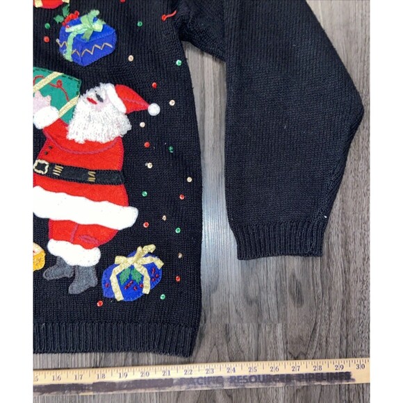 Heirloom Collectibles Vintage Christmas Santa Sweater Size 14/16 - Picture 12 of 16